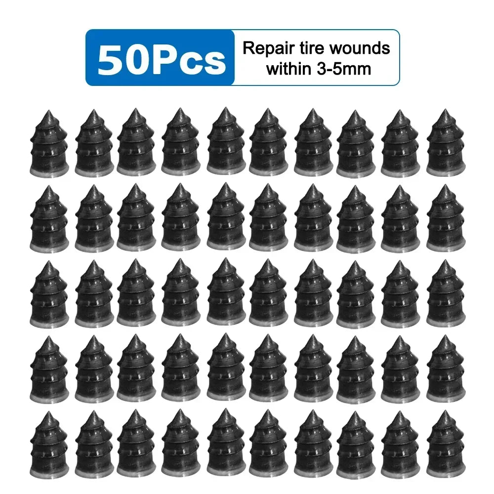 100pcs  Automotive Tire Repair Nail Universal Set Automotive Motorcycle Tire Repair Nail Bicycle Tire Perforation Repair Tool