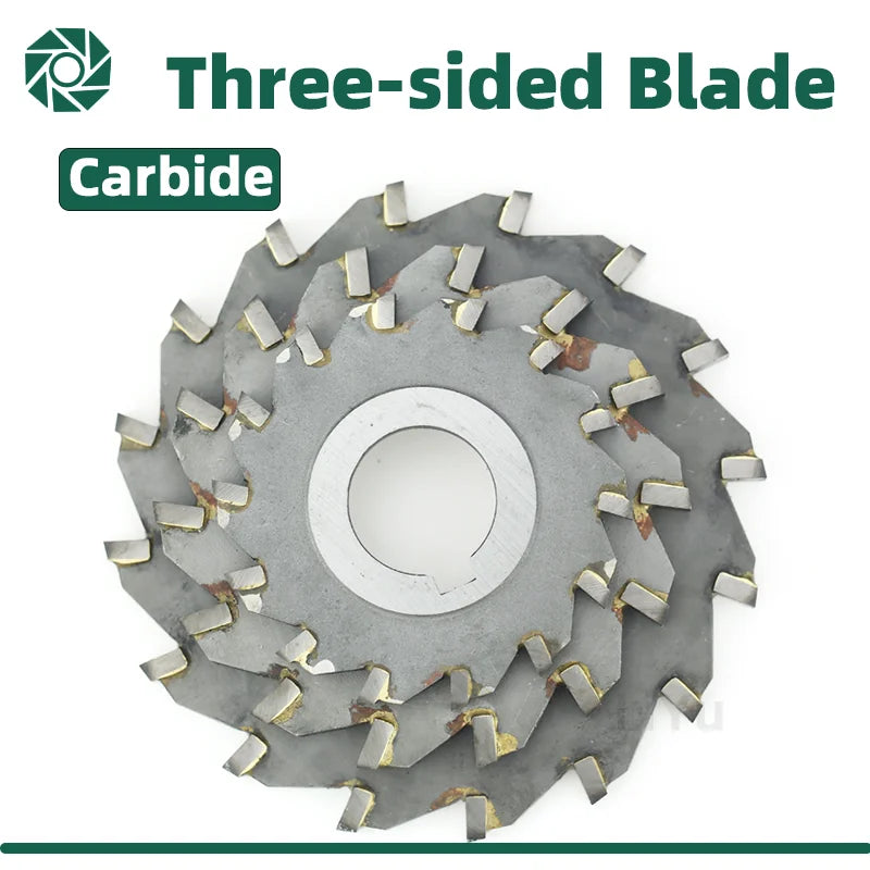 Three-side indexable disc milling cutter for metal