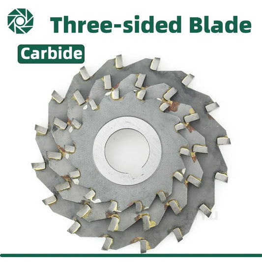 Three-side indexable disc milling cutter for metal