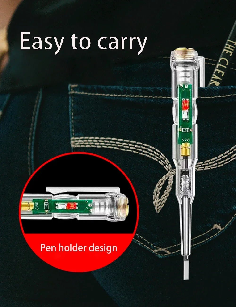 4PCS Non-Contact Voltage Tester Pen Intelligent Electric Screwdriver Power Detector Circuit Tester for Safe Electrical Testing