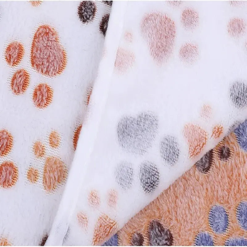Thick Paw Print Pet Sleeping Pad - Warm Blanket for Cats and Dogs - photo 3