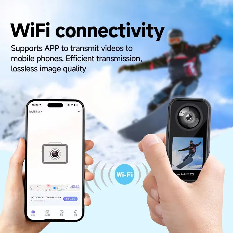 4K Dual-Lens Action Camera — Front & Rear 2K, Night Vision