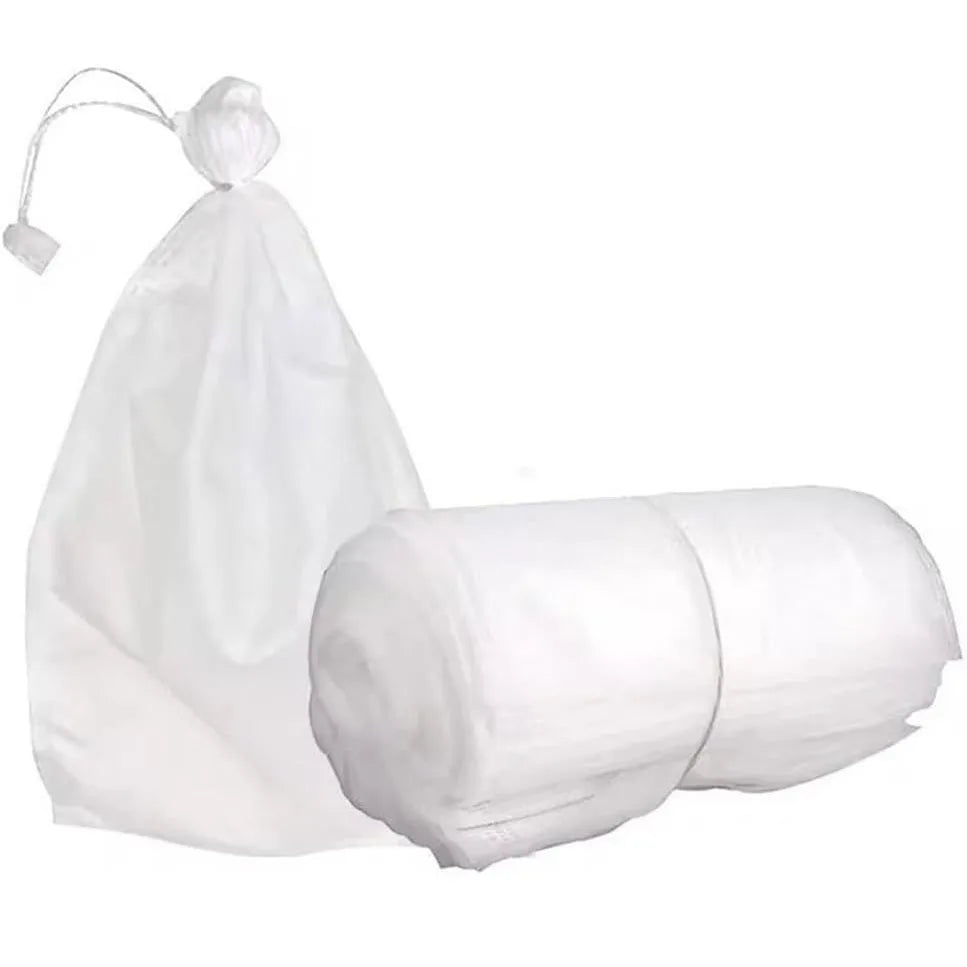 50Pc Fruit Protection Bags — Drawstring Mesh Tree Netting Covers