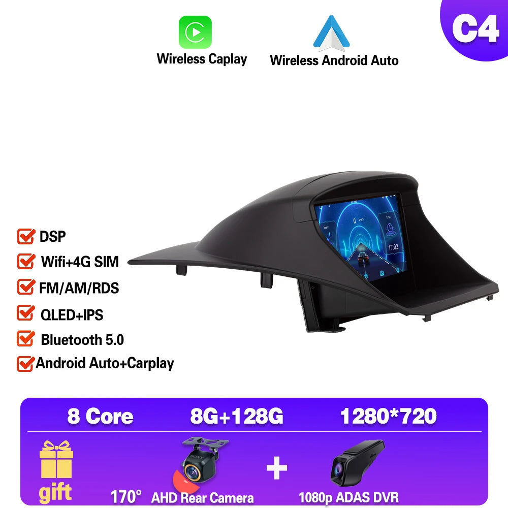 Android For Ford Fiesta 2009 2010 - 2017 Car Radio Multimedia Video Player Navigation GPS Wireless Carplay WIFI Car Systems