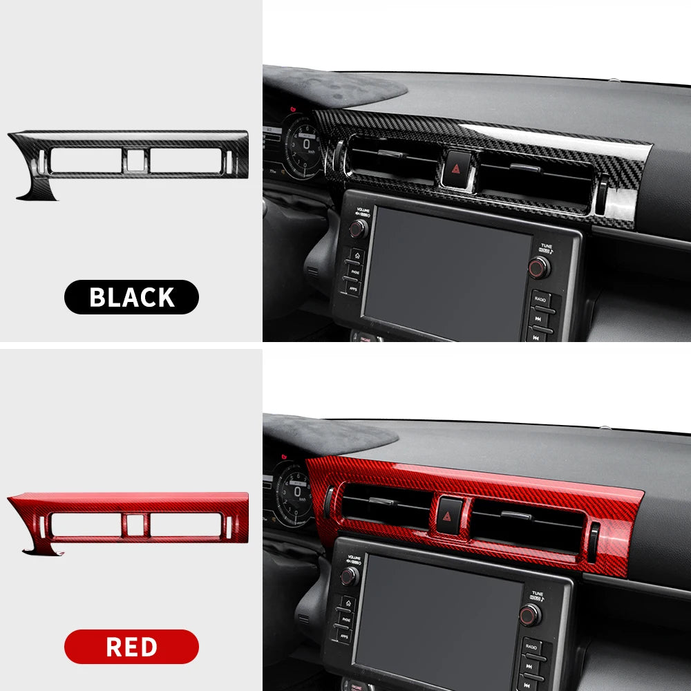 Real Hard Carbon Fiber For Subaru BRZ Toyota GR86 2021 2022 2023 2024 LHD RHD Car Trim Panel Sticker Dry Carbon Accessories
