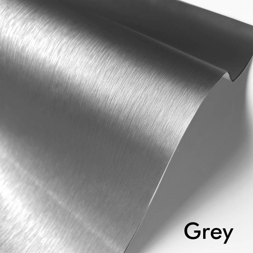 Matt Brushed Aluminum Vinyl Wrap Film Silver Car Stickers PVC Self Adhesive Protection Sticker Air Release Motorbike Accessories