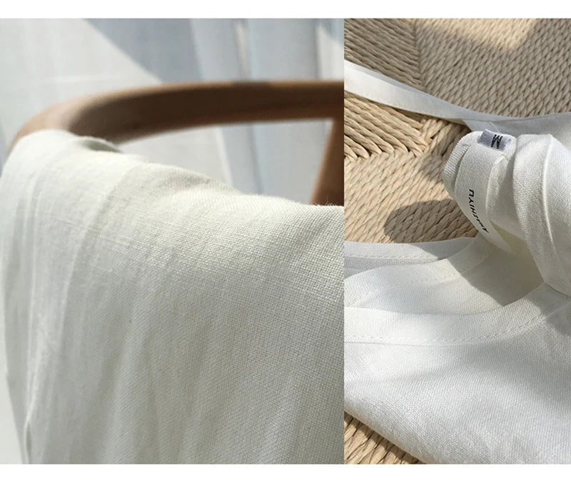 Vintage Cotton Linen Women's Summer Tank Top Sleeveless Harajuku Basic Cuasal Female Top For Girls Camisole Women Clothing
