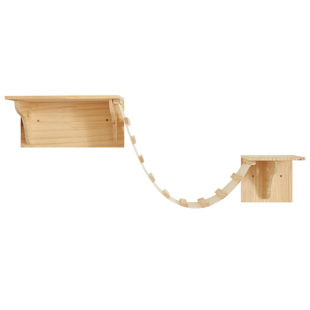 Cat Wall Climbing Set - 2 Shelves & Bridge Ladder – photo 3