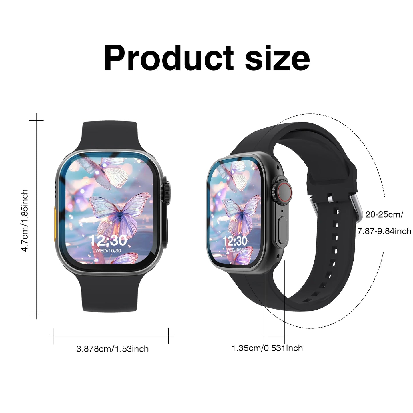 2.01'' Sports Smart Watch Fitness Clock Health Monitor Waterproof Smartwatch Wireless Call Watches for Men Women IOS Xiaomi 2026