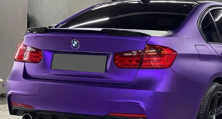 Carbon Fiber Rear Bumper Lip Trunk Wing MP M4 PSM Style Roof Spoiler Kit For BMW 3 Series F30 F31 F35 2026-2026 Gloss Black