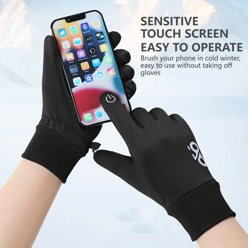 Kids Touchscreen Winter Gloves - Anti-Slip Fleece Sports Gloves - photo 4
