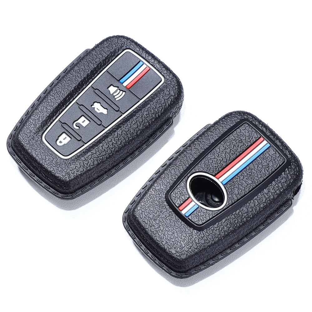 Lcyam Key Fob Cover Case Remote Protector Smooth Silicone Fits for Toyota Rav4 Corolla Camry Hilux Car Accessories Key Cover