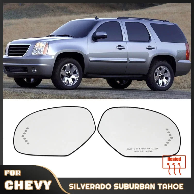 For Cadillac Escalade EXT Silverado GMC Sierra Chevrolet Suburban 2007-2013 Mirror Glass
