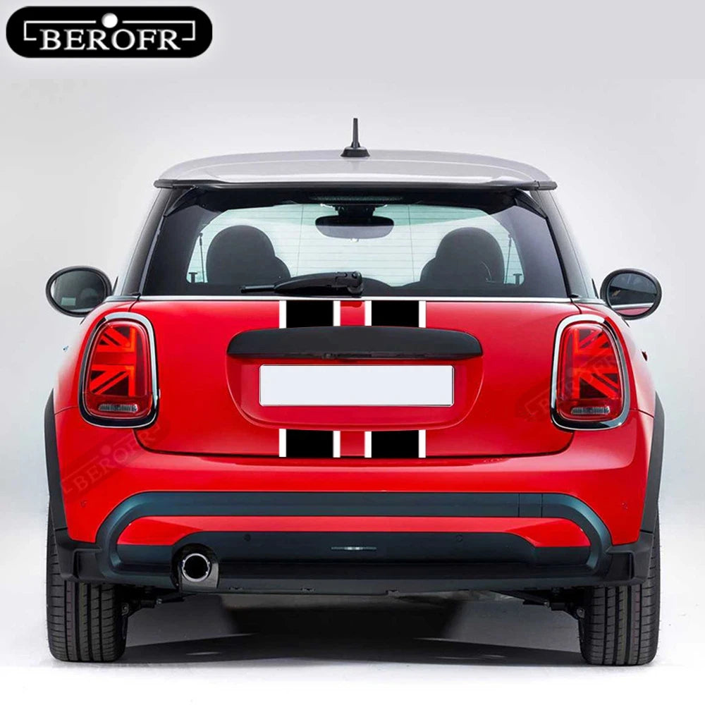 Car Hood Bonnet Stripe Decal – Vinyl Racing Stripes Compatible with MINI Cooper F55 F56 F57 R56 R57