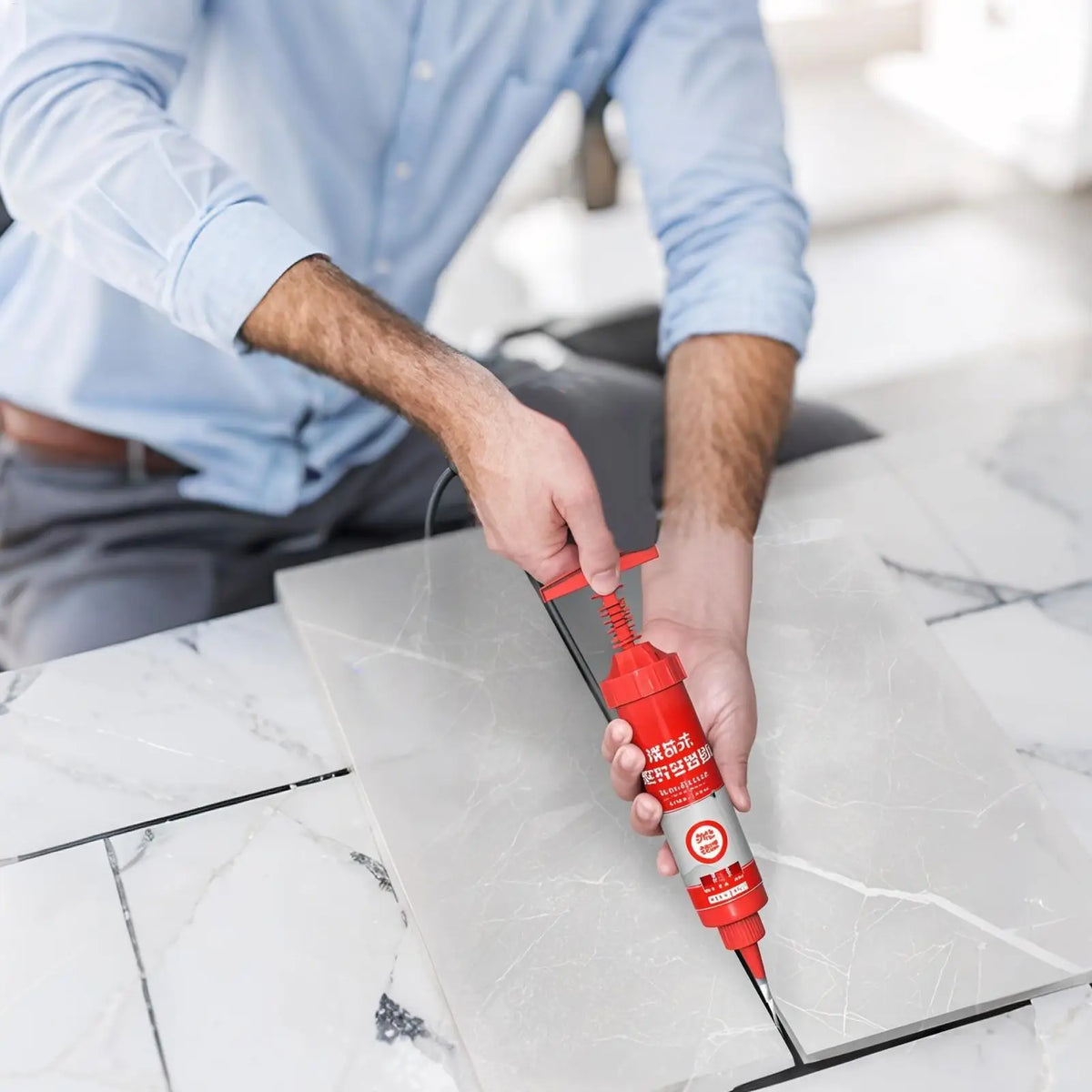 Tile & Marble Floor Grout Repair Adhesive, Waterproof Sealant