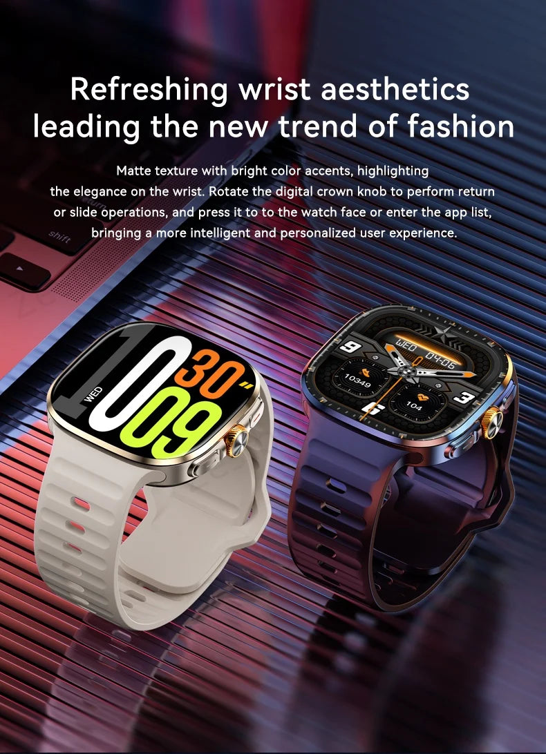 32+1024GB M99 Smartwatch with 2.4 Inch AMOLED Screen 4G/5G SIM Card Slot GPS WiFi 190° Rotating Camera Android 10.0 Gaming Watch
