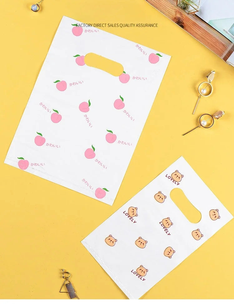 25pcs/lot Small Plastic Bag for Jewelry/Earrings/Scarf/Socks Little Daisy Wedding Gift Bags Mini Packaging Bags for Business