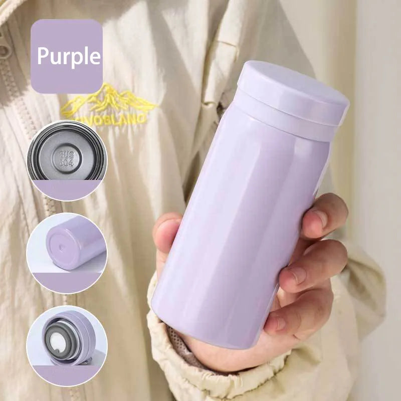 200ML/300ML Stainless Steel Pocket Cup Mini Thermos Cup Travel Thermal Coffee Mug Small Capacity Vacuum Flask Water Bottle
