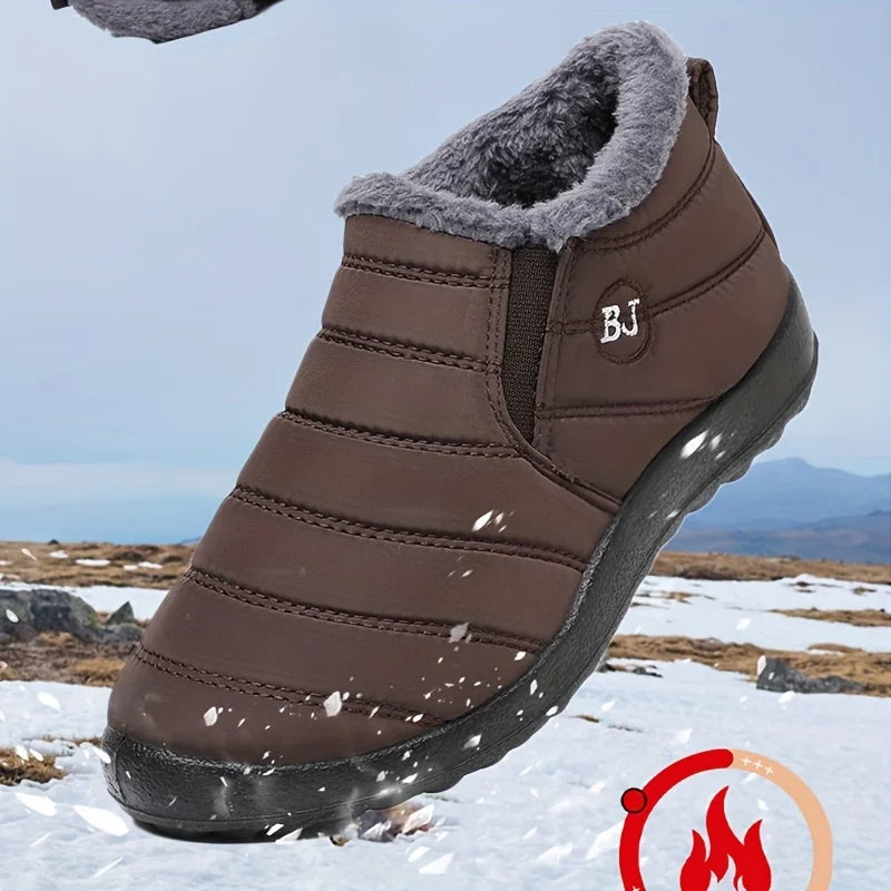 Unisex Round Toe Snow Boots - Thick Sole Insulated Winter Boots - photo 3