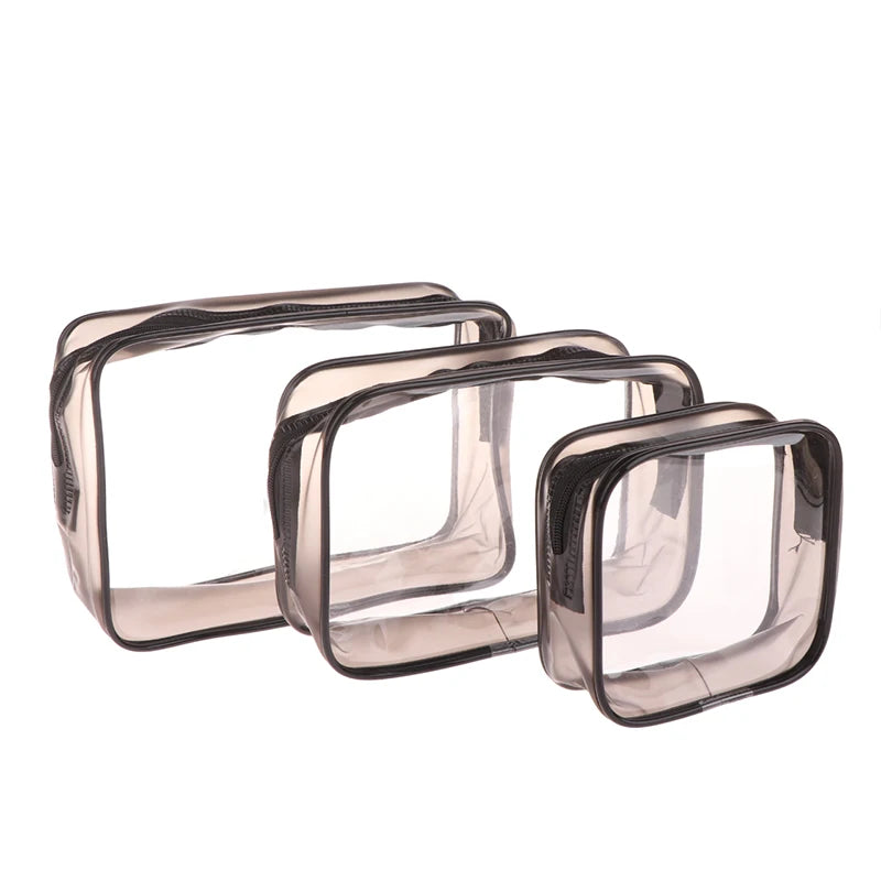 1Pc Clear Makeup Bag Fashion Transparent Travel Portable Mini Wash Storage Bags Women Zipper Organizer Cosmetic Bag