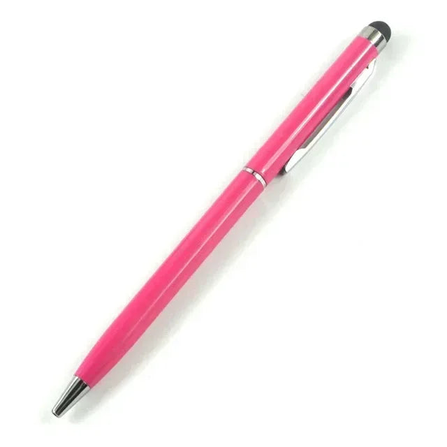 20-200 Pens Each Pack Mini Metal 2-in-1 Stylus Universal Ballpoint Pen Custom Logo Text Engraving Office School Advertising Pen