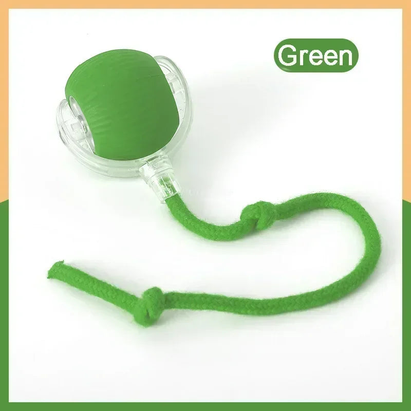 Electric Ball Toys Automatic Rolling Ball Rechargeable Smart Pet Interactive Plush Toy Dog Cat Training Imitate Mouse