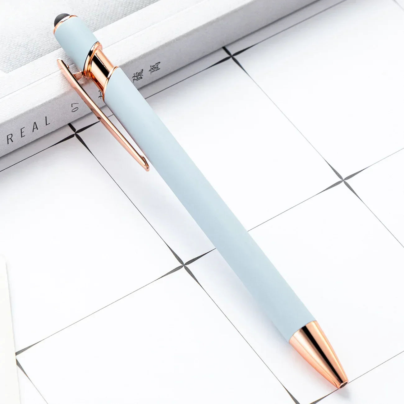 20-200 pens Wholesale Metal Ballpoint Pen Touch Screen Pen Office School Advertising Pen Custom Logo Text Laser Engraving
