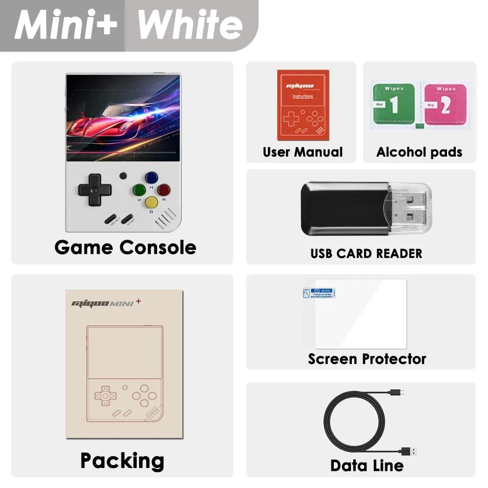 MIYOO Mini Plus Mini+ Portable Retro Handheld Game Console 3.5-inch IPS Screen childhood Classic Nostalgic Gaming Emulator