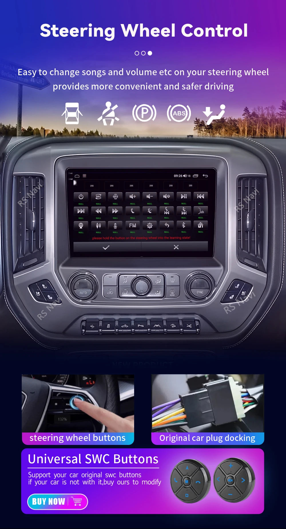 Android 16 Carplay Auto Car Radio Multimedia For Chevrolet Silverado 3 GMTK2 2014 2015 2016 2017 2018 Autoradio Stereo Head Unit