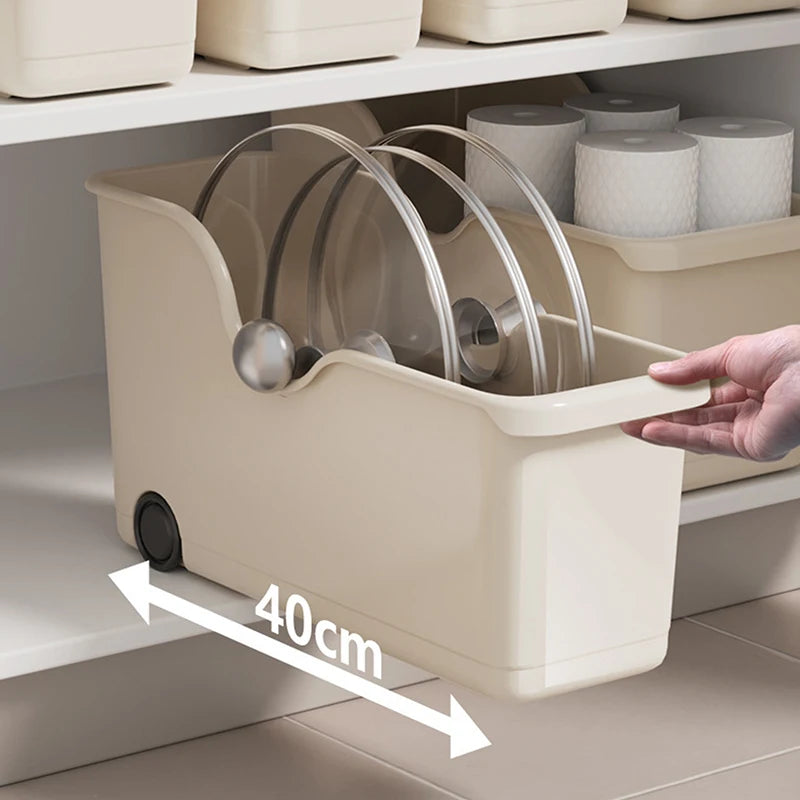 Slim Rolling Storage Box - Seasoning Bottle and Sundries Organizer