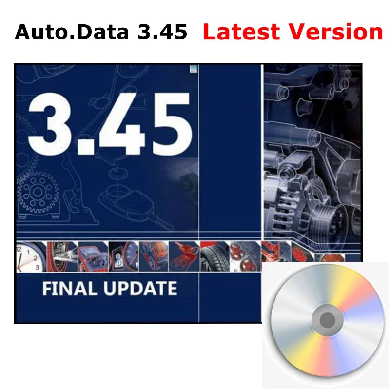 2025 hot Auto Repair Software AUTO DATA 3.45 Wiring Diagrams data with install video AutoData 3.40 Multi-languages CD USB Drive