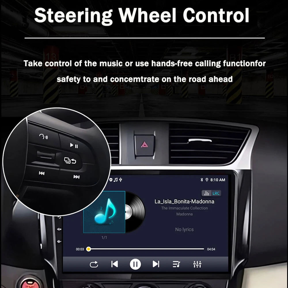 7" Car Stereo with Apple CarPlay & Android Auto, Compatible with Fiat 500 (2007-2015)