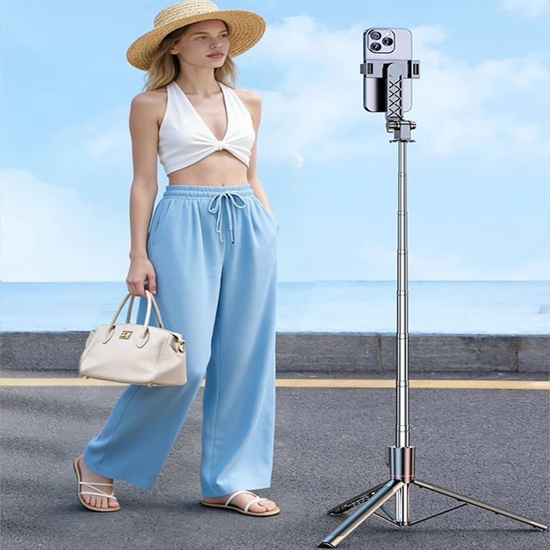 NOHON New Phone Selfie Stick Tripod With Remote Control 360 °Rotation Expandable Selfie Stick for Football Match Video Recording