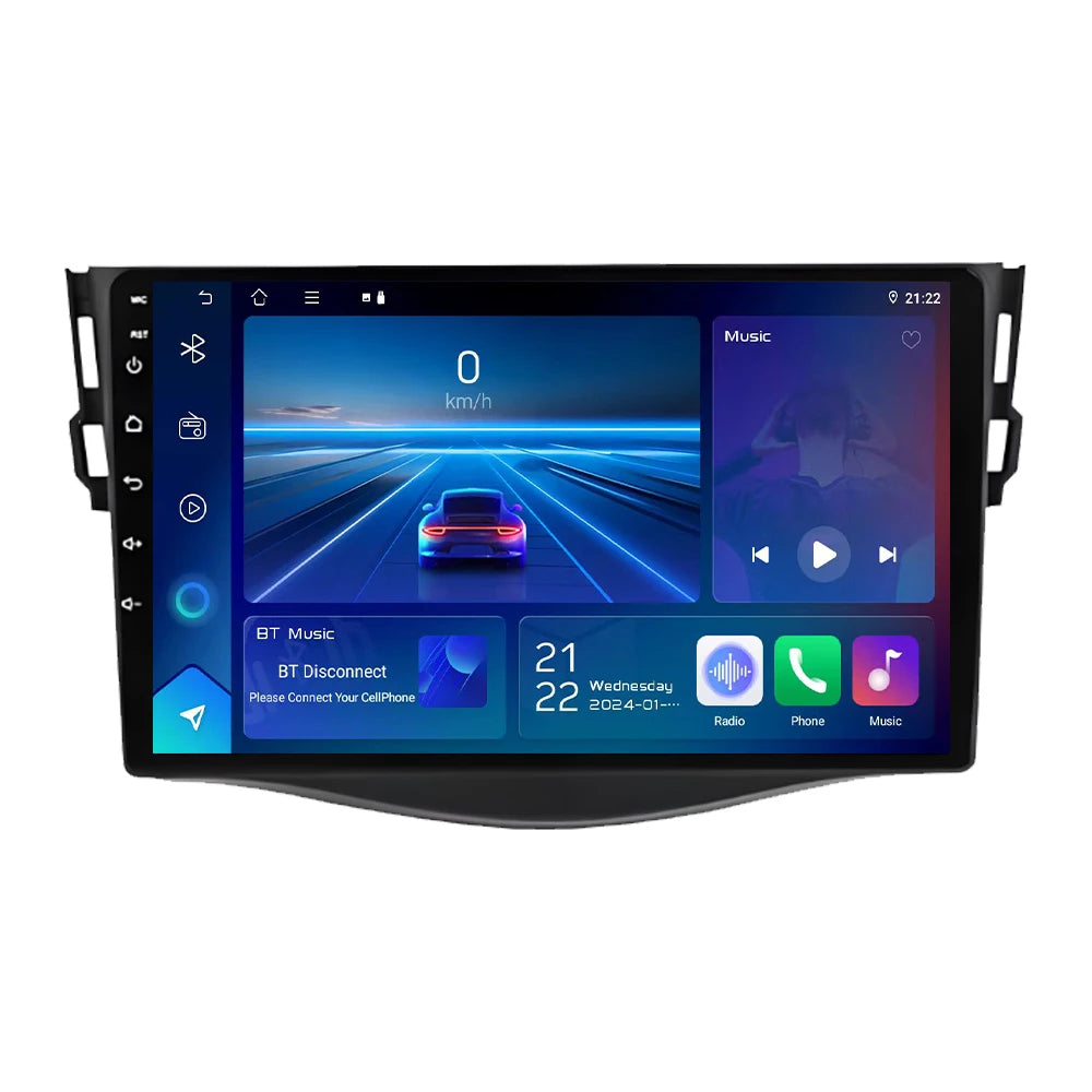 Android Auto For Toyota RAV4 Rav 4 2005 - 2013 Car Radio Carplay No 2din 4G Wifi Car Monitor Video GPS Navigation Stereo 2k BT