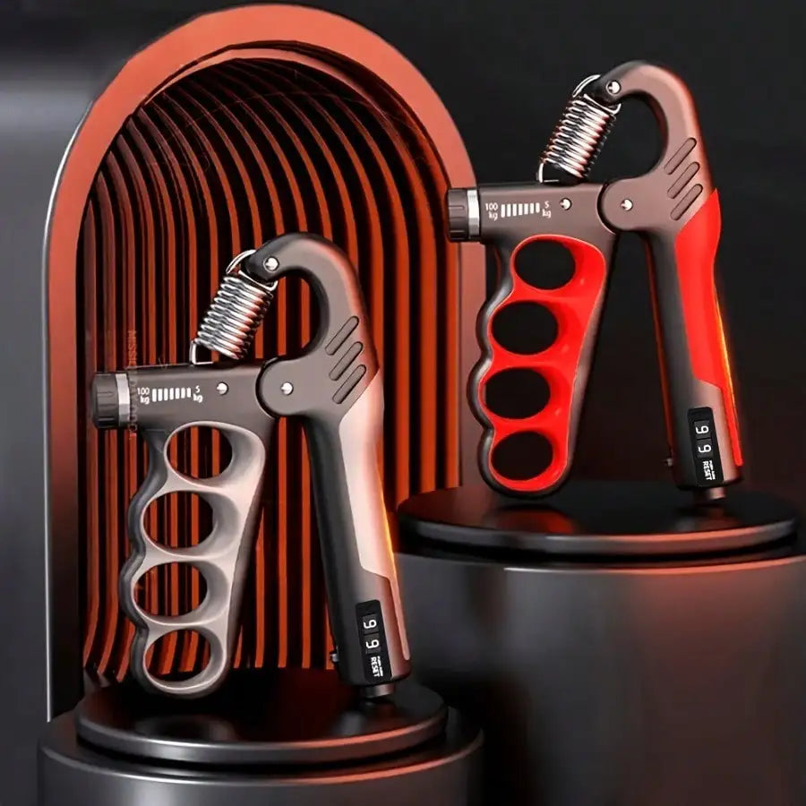 1pc 5-100kg/ 11.02-220.46lbs Grip Strength Trainer, Mechanical Counting Hand Gripper, Suitable For Strength Training