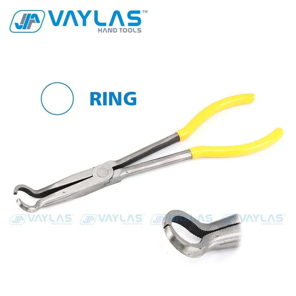 11 Inch Straight Tip 25 45 90 Degree Bent O Shape  Multi-functional Needle Nose Plier Mechanics Hand Tools