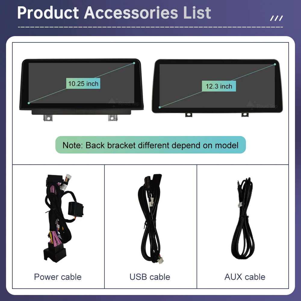 Wireless CarPlay & Android Auto Display Screen, Compatible with BMW X5 E70 & X6 E71 (CCC/CIC)