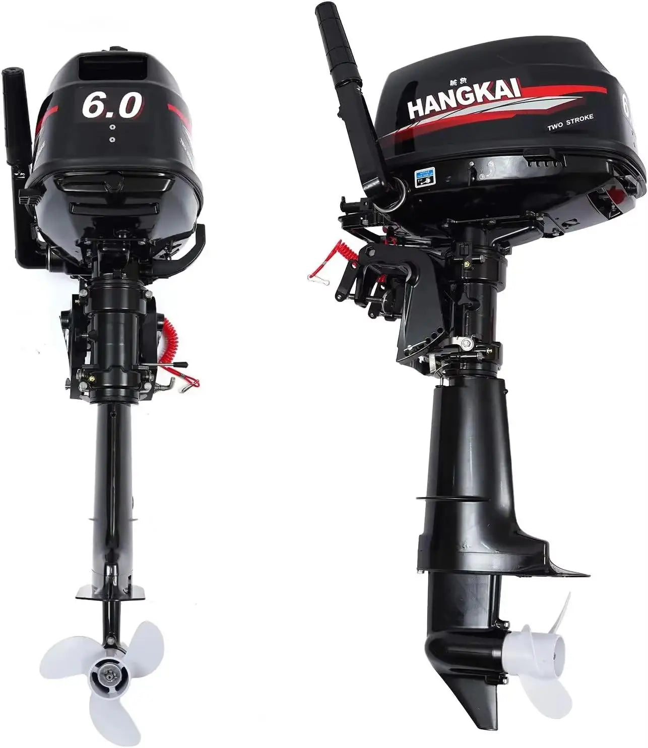 2026 New Arrival Original Hangkai 2 Stroke 6HP Outboard Motors Boat Marine Engines Water Cooled