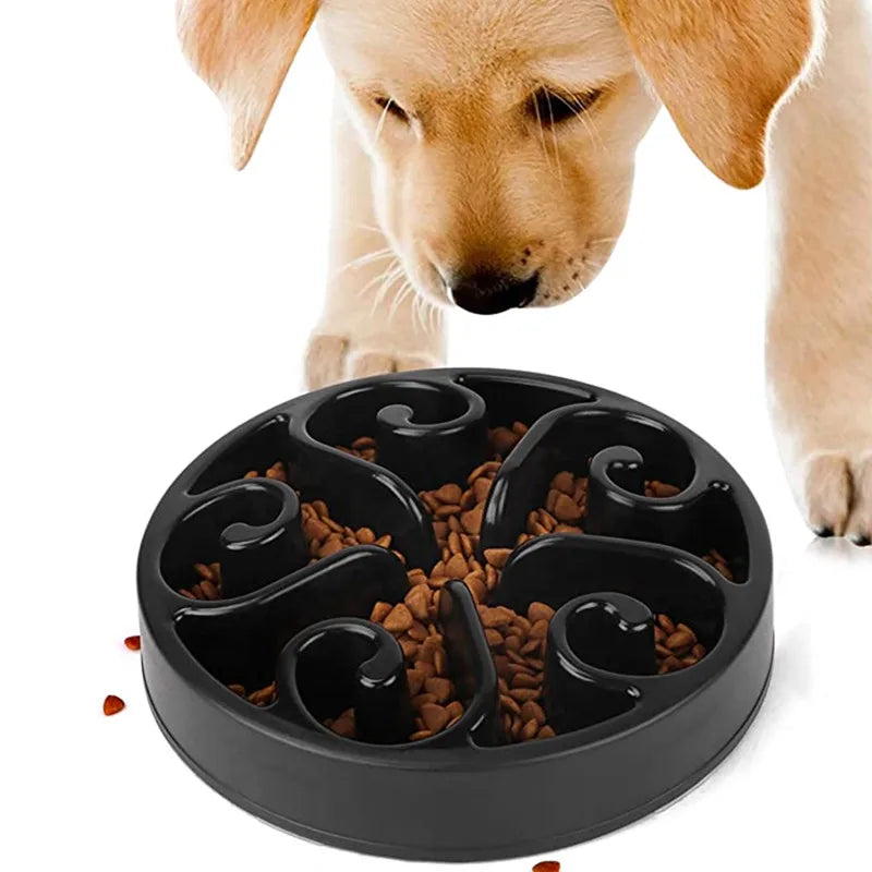 Round Maze Slow Feeder Dog Bowl - Non-Slip Puzzle Dish, 2 Sizes - photo 10