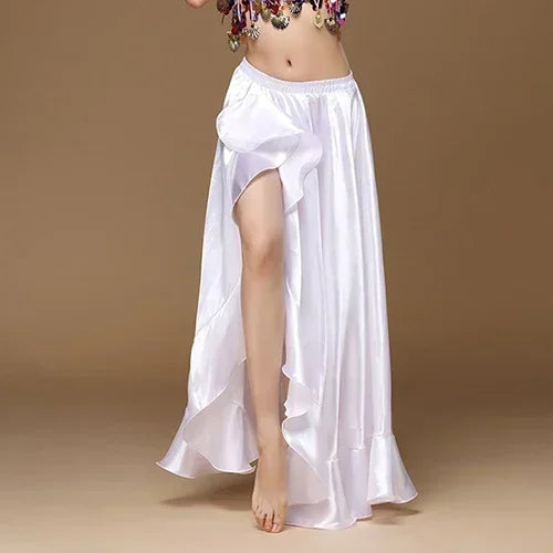 Side-split long belly dance evening dress