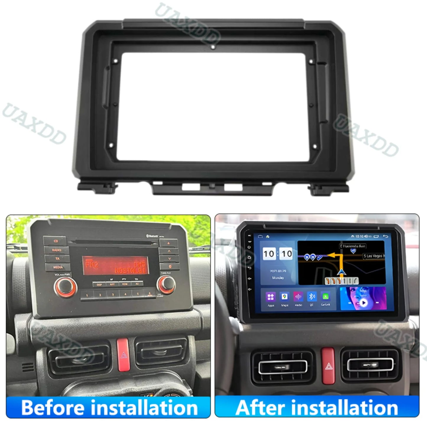 9" Dash Fascia & Wiring Harness Kit for 2019 Suzuki Jimny — Android Stereo Install Frame