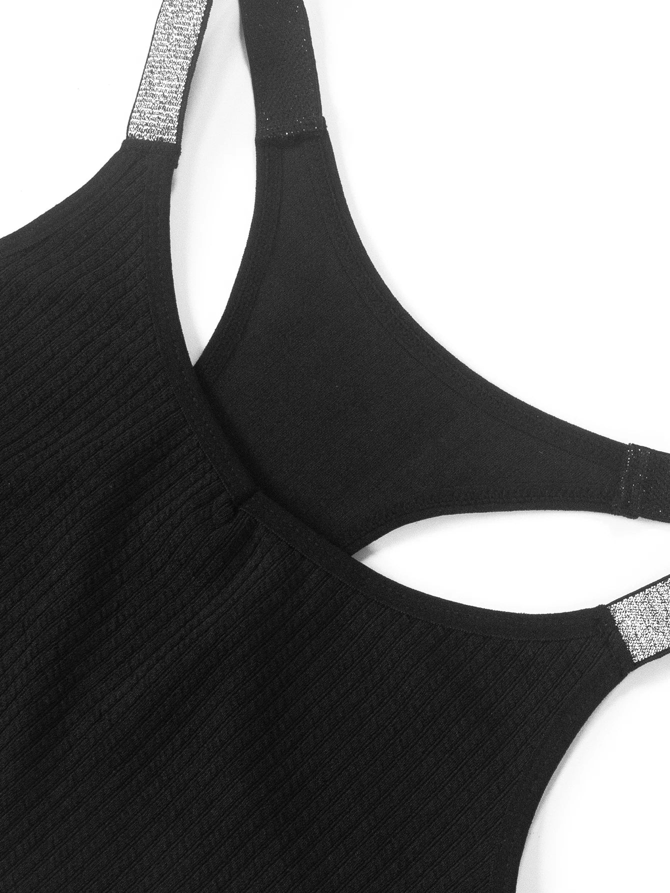 Sexy Sports Bras Fitness Women Underwear Yoga Crop Tank Top Ribbed Backless Lingerie Bras Comfortable Push Up Bralette Chic Vest
