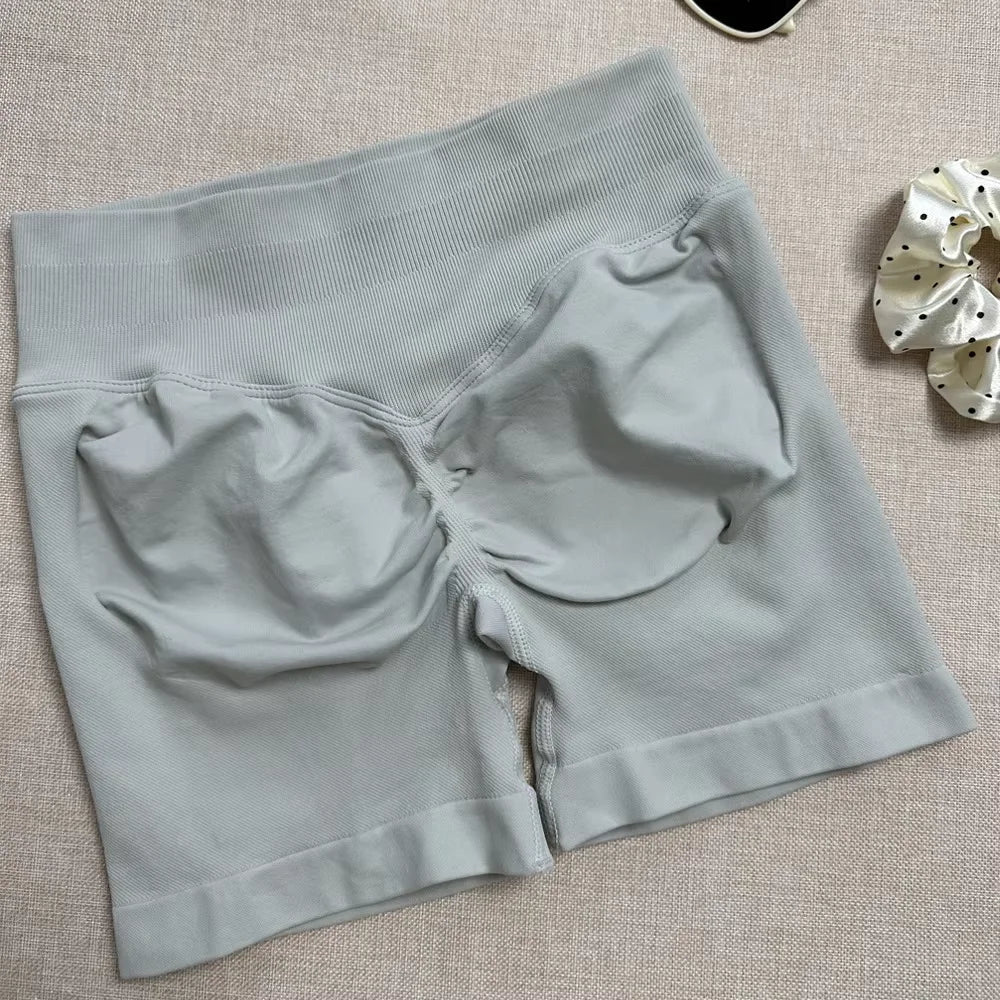 Impacts Shorts Set Workout Scrunch Shorts Sets Halter Sports Fitness Clothes Gym Suit Scrunch Shorts