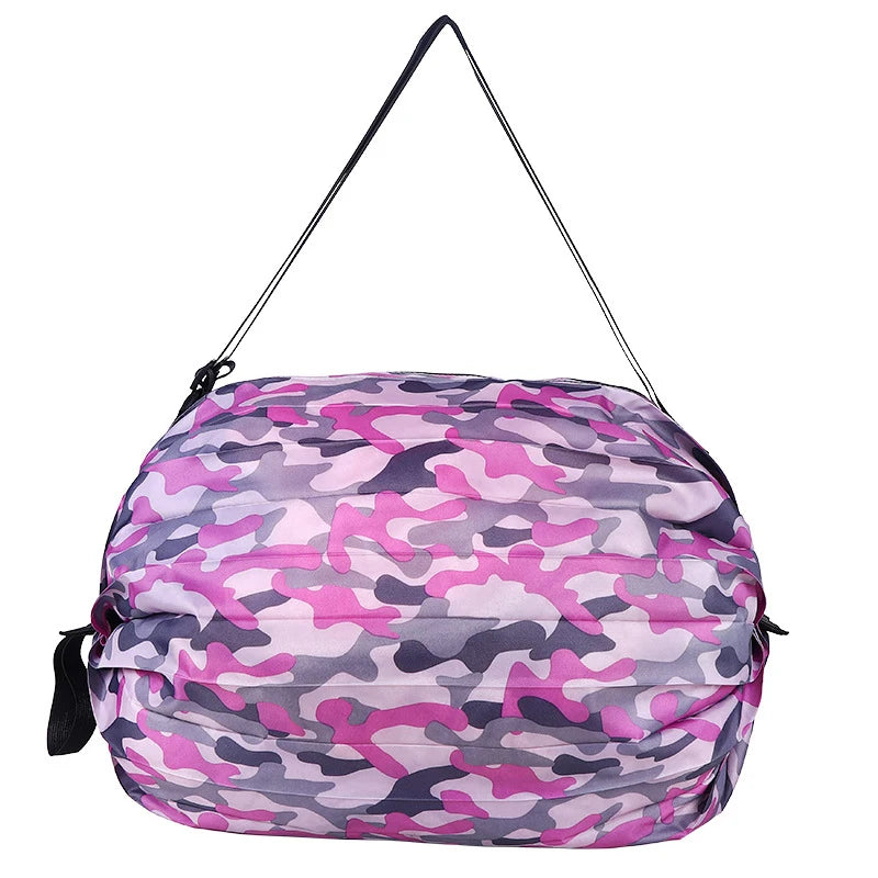 New Foldable Storage Bag Portable Travel Camouflage Handbags Large Capacity With Handle Japen Shopping Bag