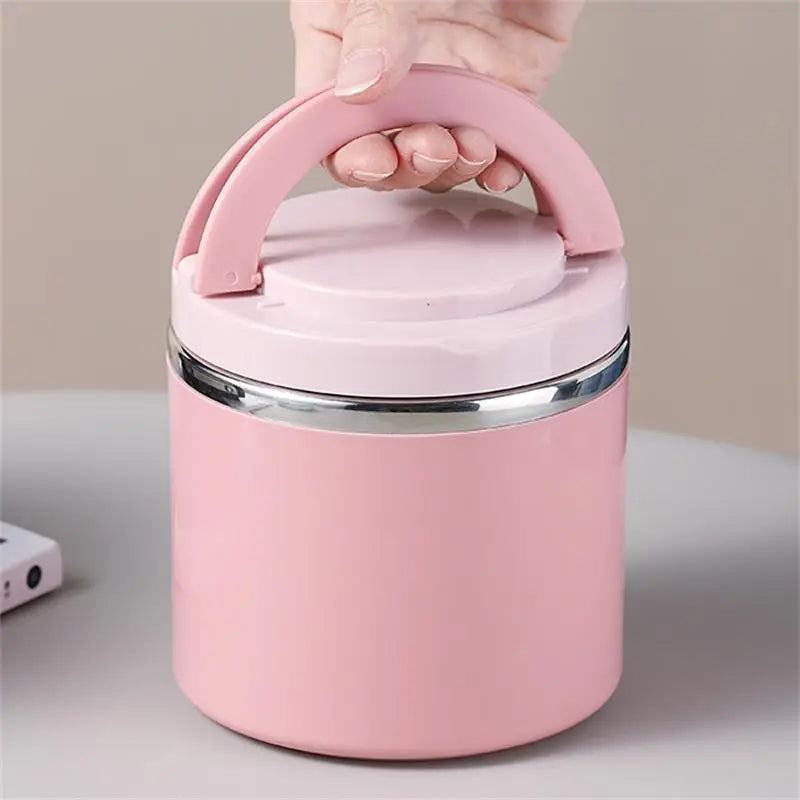 Insulated Soup Food Jar with Handle - Stainless Steel Hot and Cold Lunch Jar - photo 5