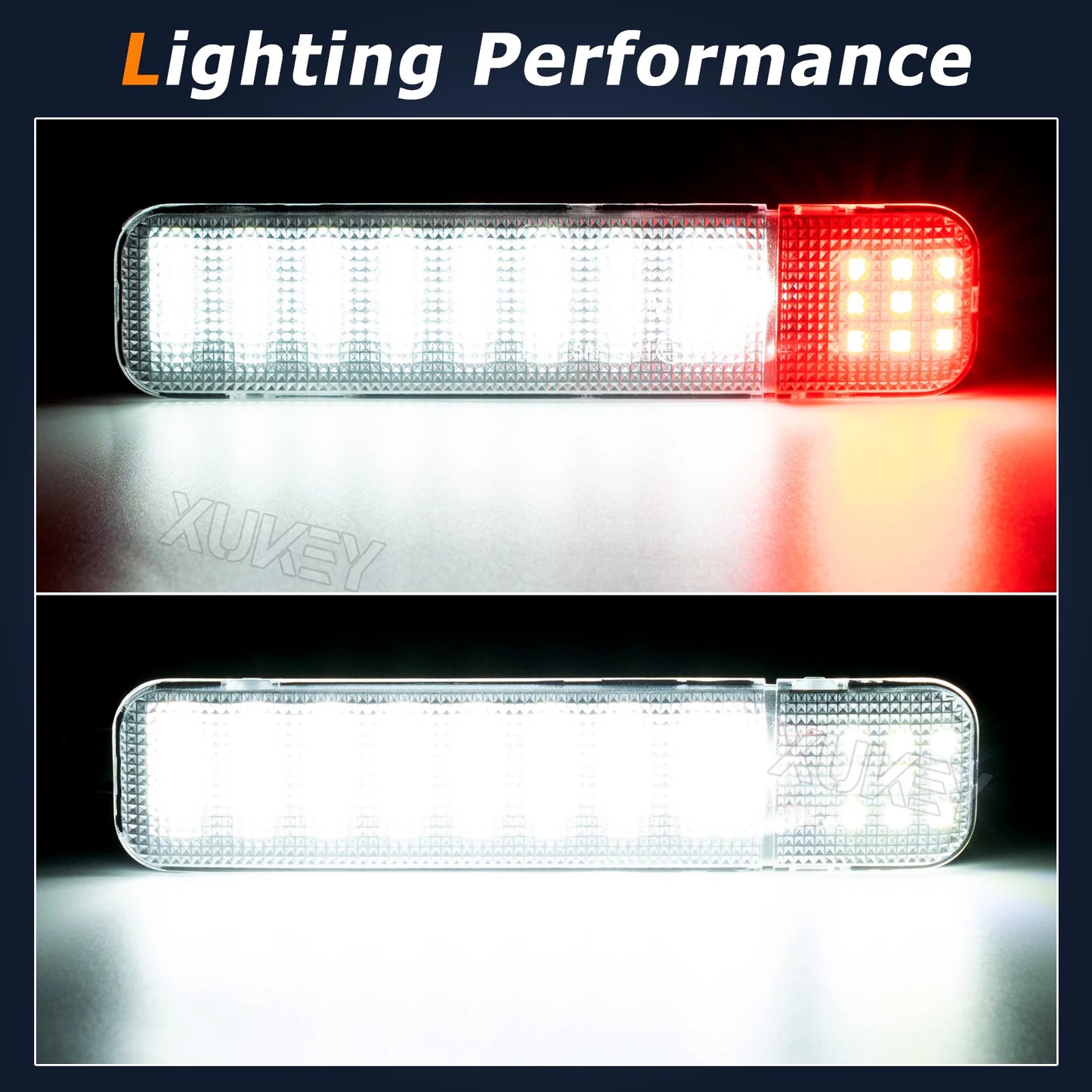 LED Door Courtesy & Warning Lights, White/Red (2-Pack) — Chevrolet Silverado 1500/2500/3500 (1997–2020)