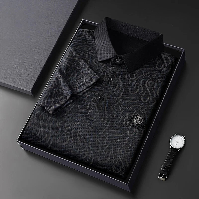 Men's Embroidered Polo Shirt - Lightweight Short Sleeve, Casual Style