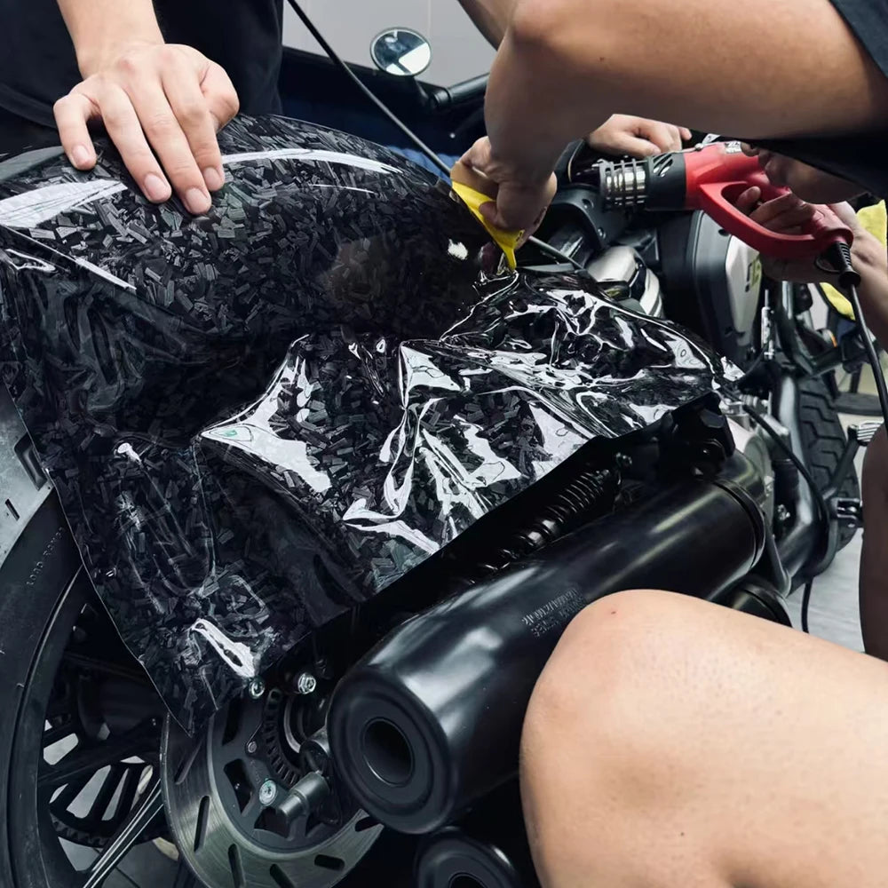 Carbon Fiber Body Film Auto Tuning Accesorios Motorcycle Stickers Car Body Films Glossy Vinyl Wrap Decal  Adhesive Stickers