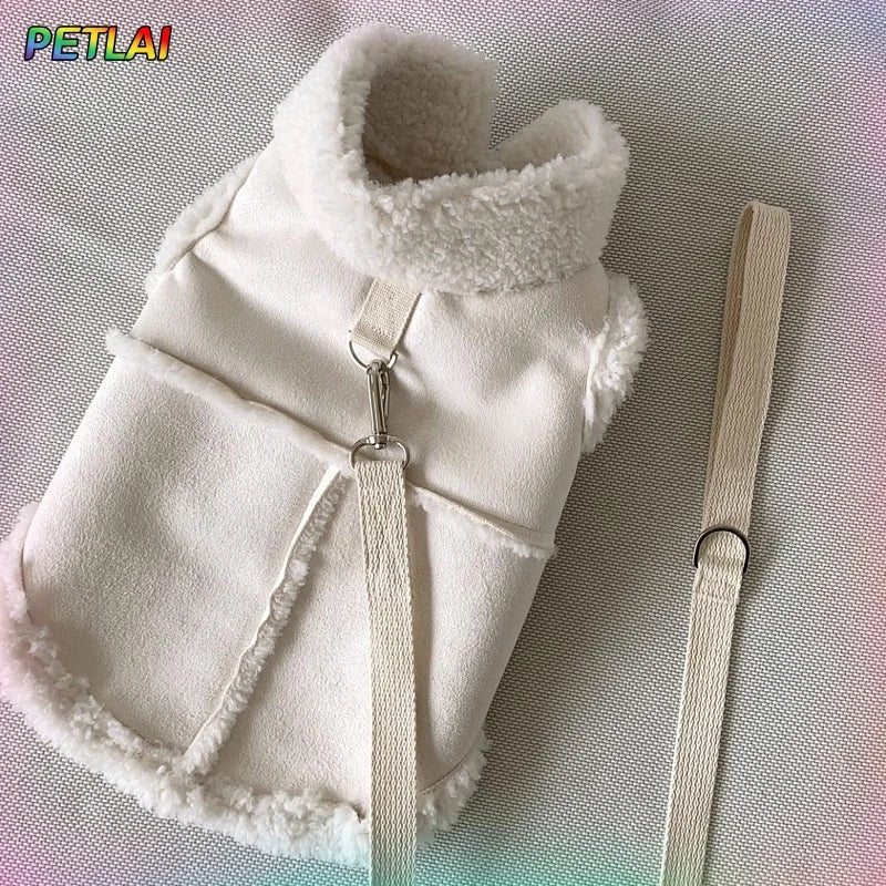 Cozy Dog Vest Jacket — Soft Autumn/Winter Coat for Small & Medium Dogs