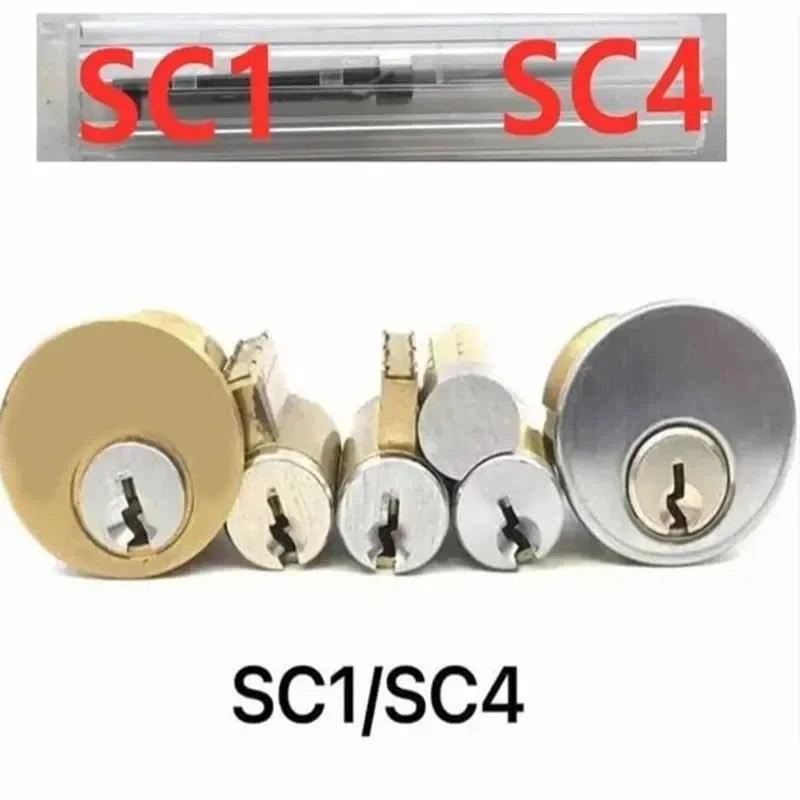 KW5 KW1 SC4 SC1  2-in-1 Lishi Lock Pick Opens Key Decoder Master Key Set of  Pick Lock Picking Kits